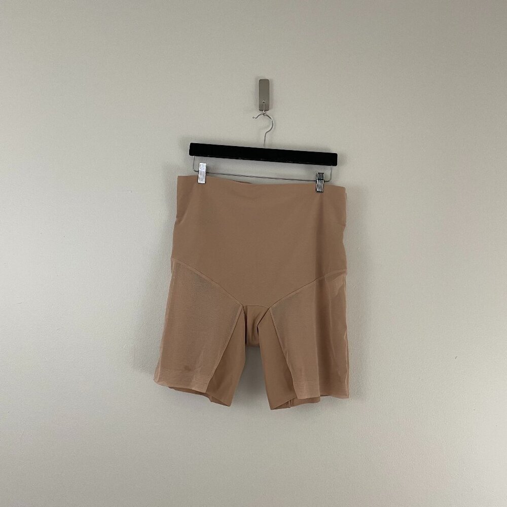 Honeylove Superpower Mid-Waist Shapewear Shorts in Sand Nude Size 3X